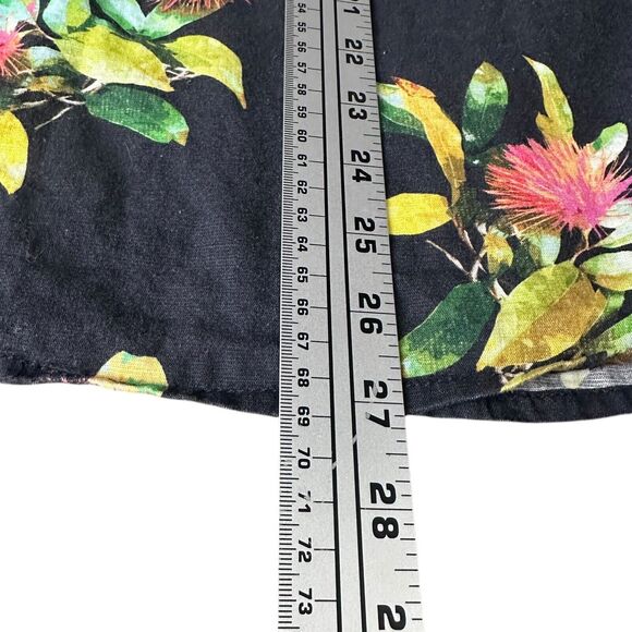 Roark Scholar La Selva Shirt Mens Small Black Floral Tropical Button Up Hawaiian - Picture 10 of 10